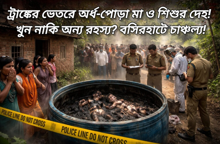 ট্যাংকের ভেতরে অর্ধ-পোড়া মা ও শিশুর দেহ! খুন নাকি অন্য রহস্য? বসিরহাটে চাঞ্চল্য!