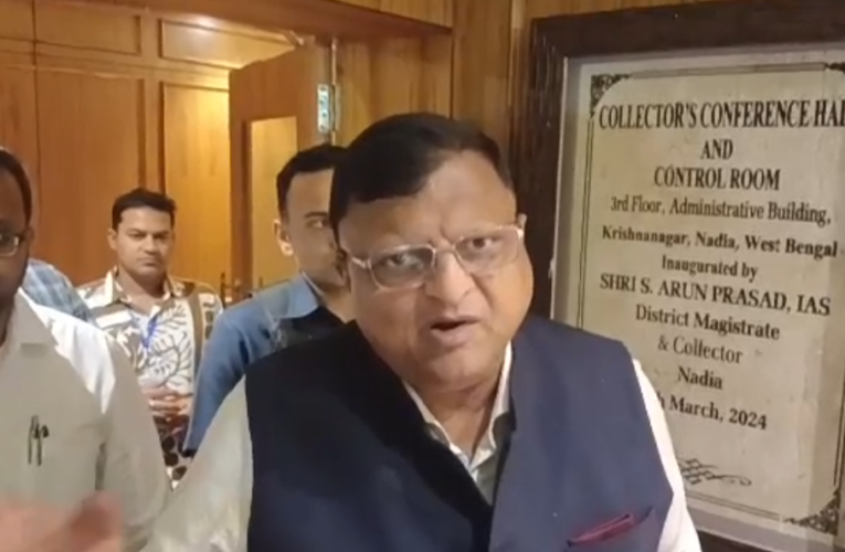 নির্বাচনী প্রস্তুতি খতিয়ে দেখতে নদীয়ায় এলেন রাজ্যের মুখ্য নির্বাচনী আধিকারিক মনোজ আগরওয়াল*